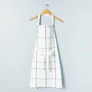 Grid Lines Woven Apron Cream/Blue - Hearth & Hand with Magnolia